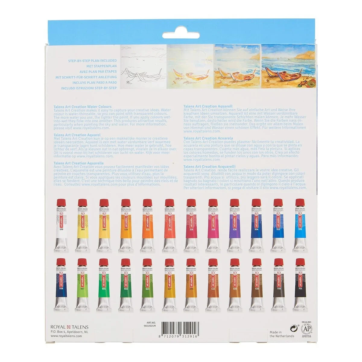 Acuarelas Talens Art Creation 24 Piezas Multicolor 12 ml (24 Unidades)