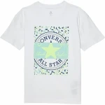 Camiseta de Manga Corta Infantil Converse Boyfriend Graphicrt Blanco