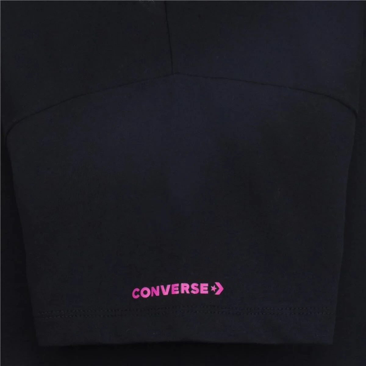 Camiseta de Manga Corta Infantil Converse Boyfriend Graphicrt Negro