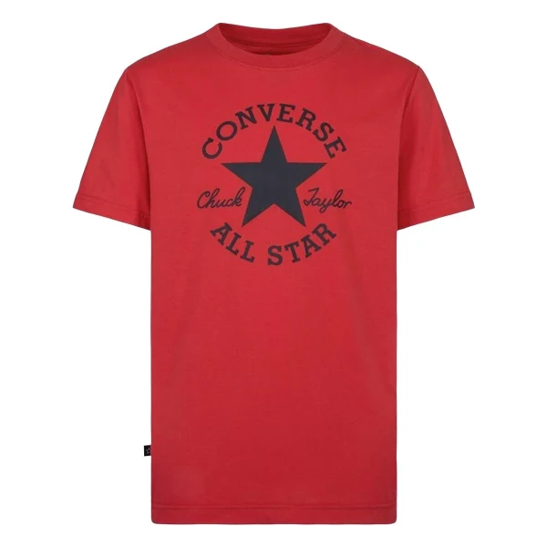 Camiseta de Manga Corta Infantil Converse Sustainable Core Sse Rojo