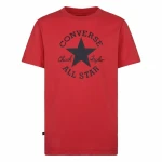 Camiseta de Manga Corta Infantil Converse Sustainable Core Sse Rojo