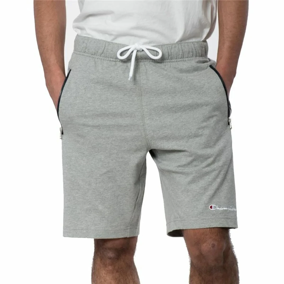 Pantalones Cortos Deportivos para Hombre Champion Gris