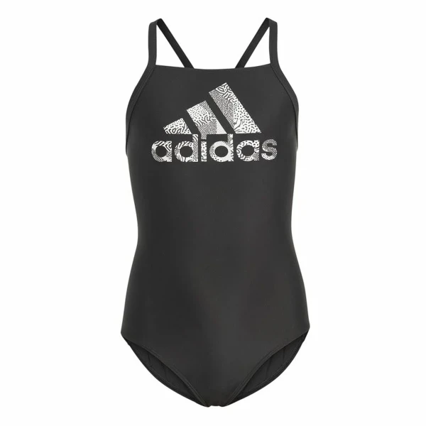 Bañador Niña Adidas Big Logo Negro