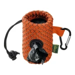Dispensador de Bolsas para Mascotas Hunter Naranja Portabolsas Malla