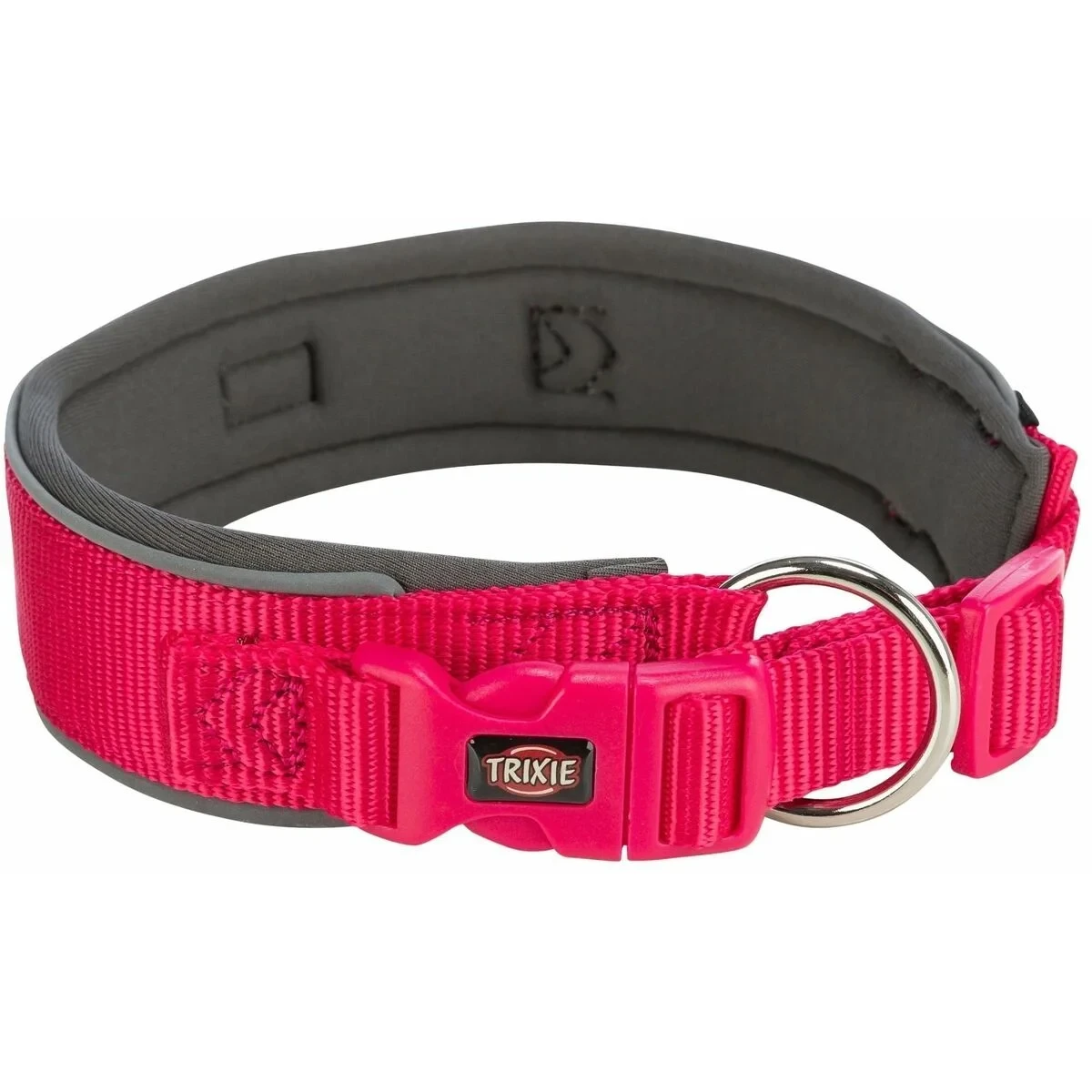 Collar para Perro Trixie Premium Grafito Fucsia L 46-55 cm