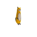 Peluche para perros Hunter Amarillo Algodón 100 % Reciclado Marmota 20 cm