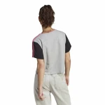Camiseta de Manga Corta Mujer Adidas 3S Cr Gris