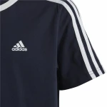 Camiseta de Manga Corta Adidas 3S Badge of Sport Negro