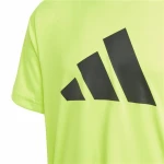 Camiseta de Manga Corta Infantil Adidas U Tr-Es Logo Amarillo
