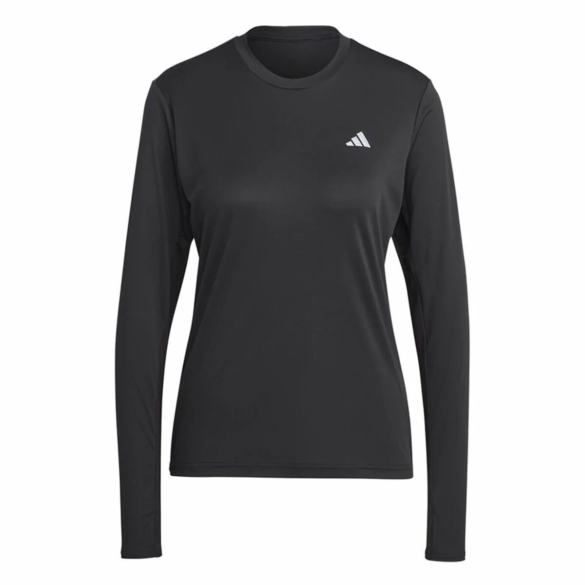 Camiseta de Manga Larga de Mujer Adidas Run It Negro