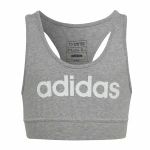 Sujetador Deportivo Adidas Essentials Linear Logo Gris