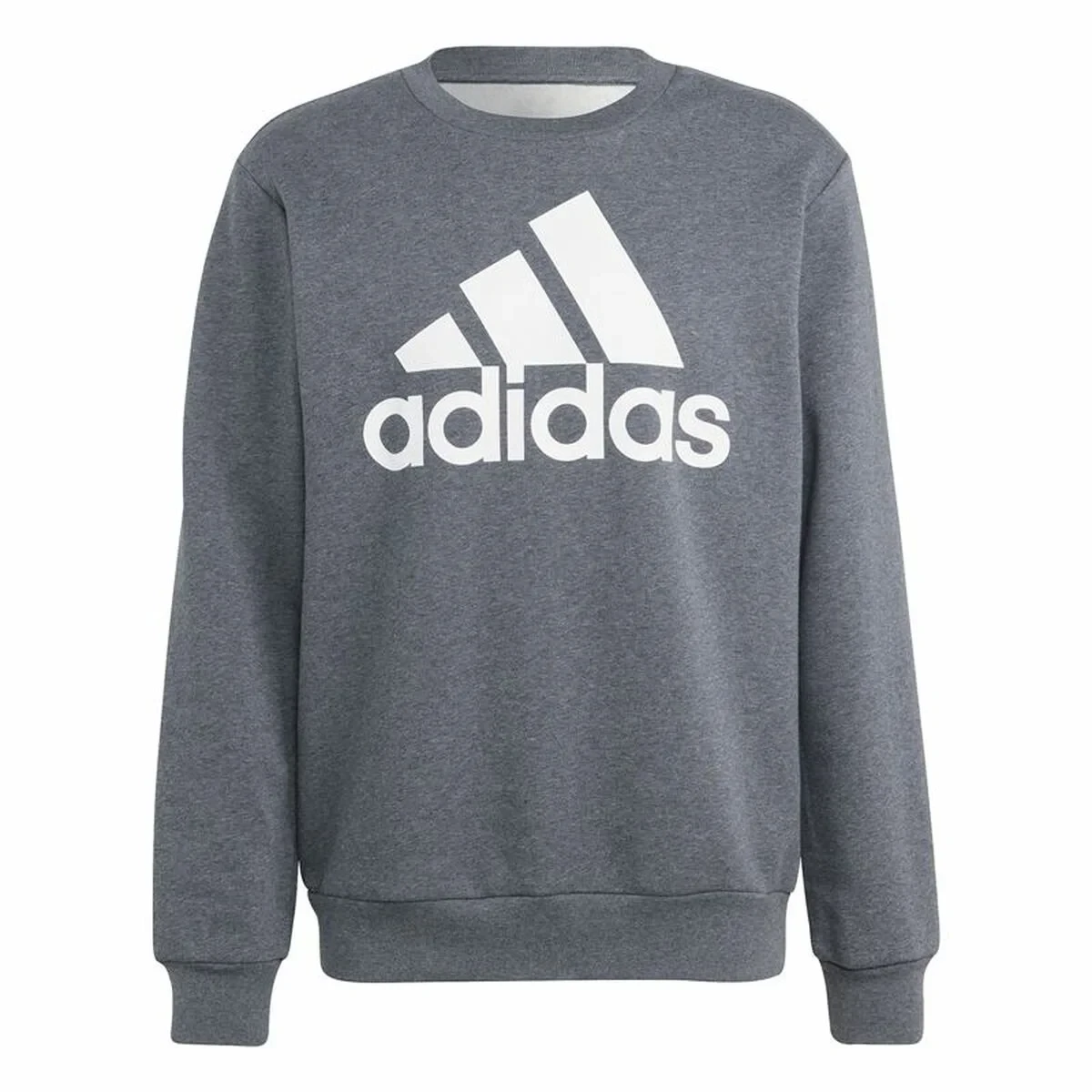 Sudadera sin Capucha Hombre Adidas Bl Fl  Gris