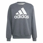 Sudadera sin Capucha Hombre Adidas Bl Fl  Gris