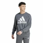Sudadera sin Capucha Hombre Adidas Bl Fl  Gris