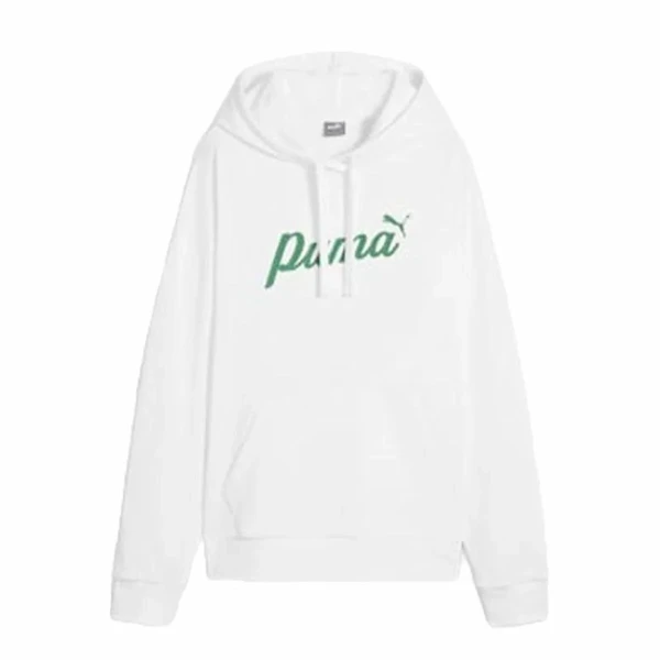 Sudadera con Capucha Mujer Puma Essentials+ Script Blanco
