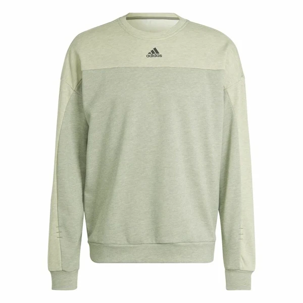 Sudadera sin Capucha Hombre Adidas Mel Crw Beige