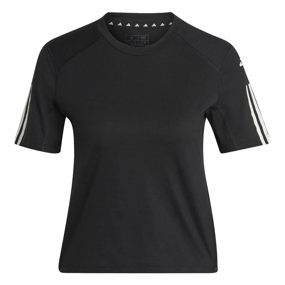 Camiseta de Manga Corta Mujer Adidas Powerreact Negro