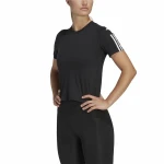 Camiseta de Manga Corta Mujer Adidas Powerreact Negro