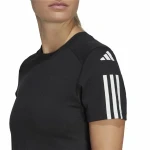 Camiseta de Manga Corta Mujer Adidas Powerreact Negro