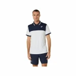 Polo de Manga Corta Hombre Asics Court Blanco