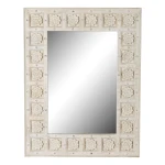 Espejo de pared DKD Home Decor Blanco Indio Decapé 93,5 x 4,7 x 120,3 cm