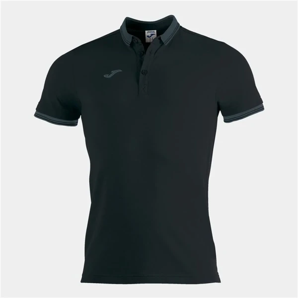 Polo de Manga Corta Niño Joma Sport Bali II Negro