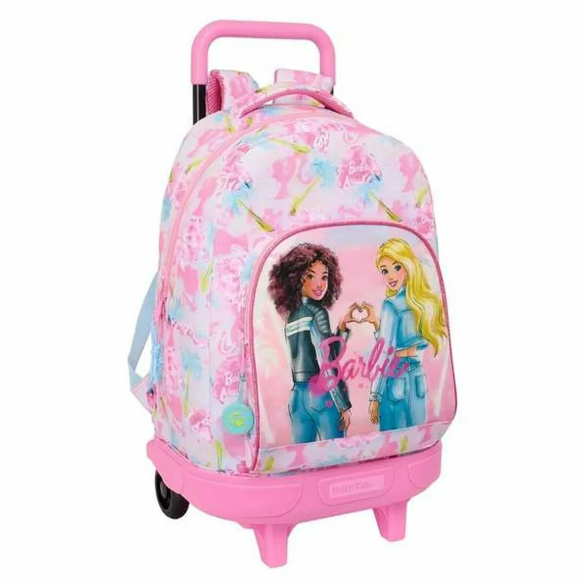 Mochila Escolar Barbie Painterly Rosa Azul cielo 33 x 45 x 22 cm