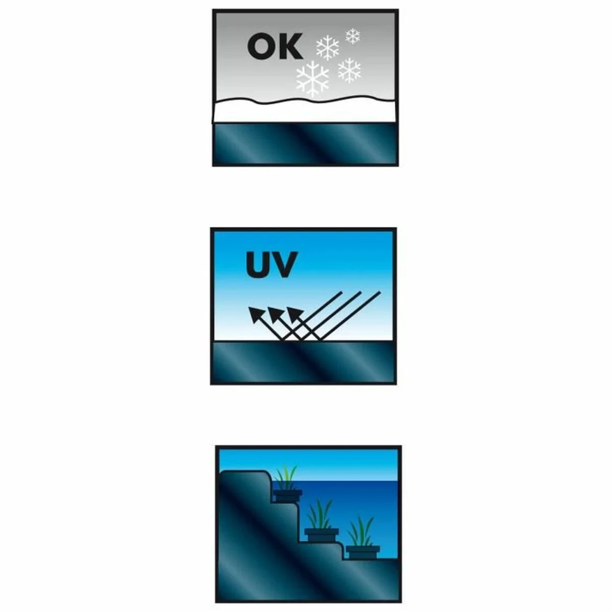 Revestimiento para Estanque Ubbink AquaLiner PVC 0,5 mm 2 x 3 m