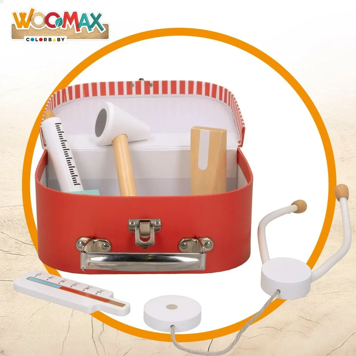 Maletín Médico de Juguete con Accesorios Woomax (6 Unidades)
