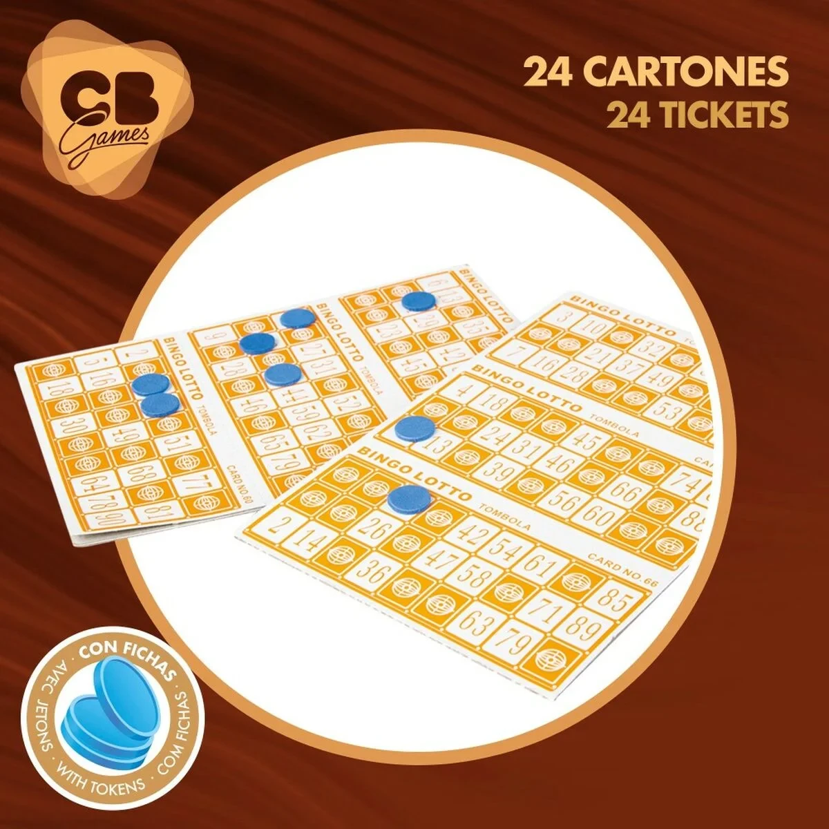 Bingo CB Games Madera Plástico (2 Unidades)