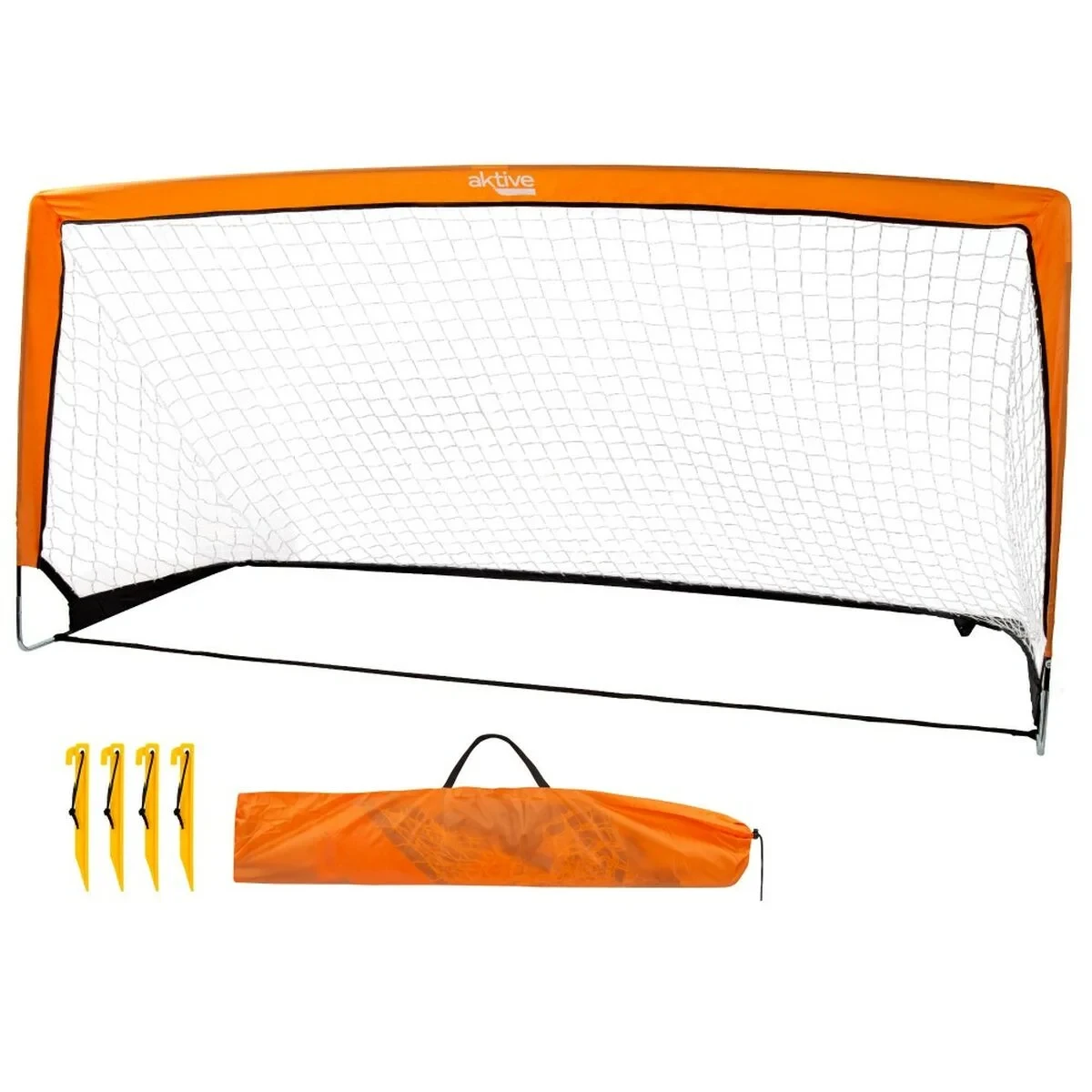 Portería de Fútbol Aktive 200 x 100 x 100 cm (2 Unidades)