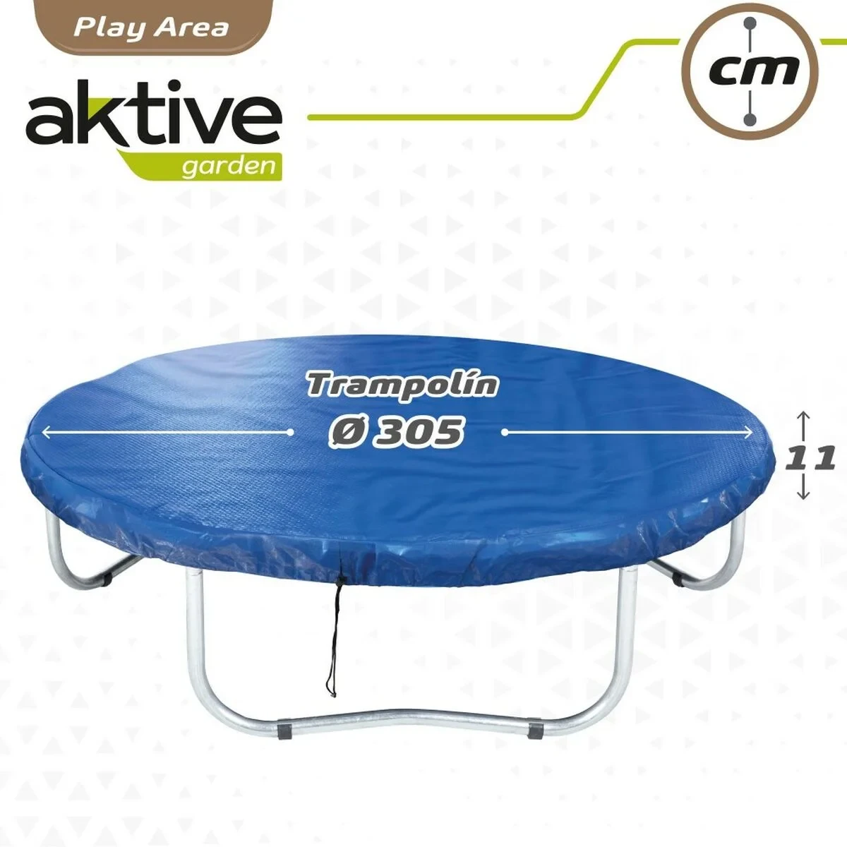 Lona de Protección Aktive Cama Elástica Azul Ø 305 cm (6 Unidades)