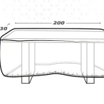 Funda Protectora Aktive Mesas Polietileno 200 x 60 x 130 cm (6 Unidades)