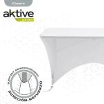 Funda Protectora Aktive Blanco 122 x 76 x 61 cm Mesa Accesorios Vehículos Carretera (6 Unidades)