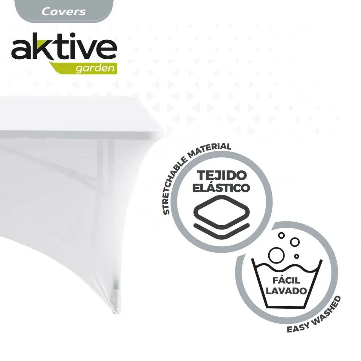 Funda Protectora Aktive Blanco 122 x 76 x 61 cm Mesa Accesorios Vehículos Carretera (6 Unidades)