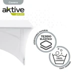 Funda Protectora Aktive Blanco 122 x 76 x 61 cm Mesa Accesorios Vehículos Carretera (6 Unidades)