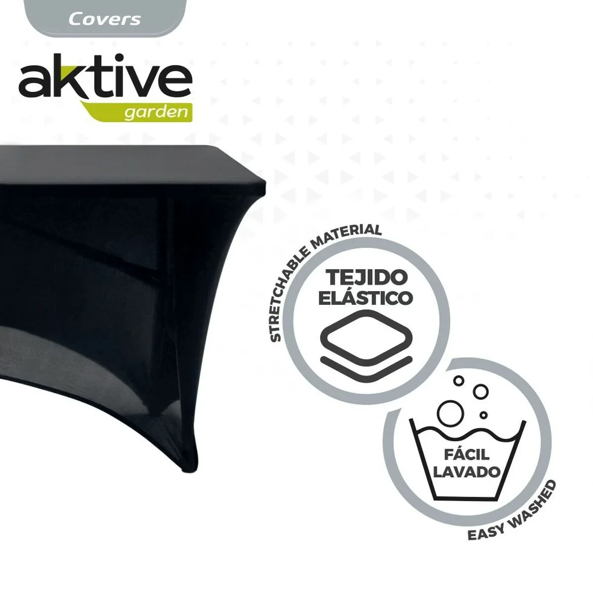 Funda Protectora Aktive Negro 122 x 76 x 61 cm Mesa Accesorios Vehículos Carretera (6 Unidades)