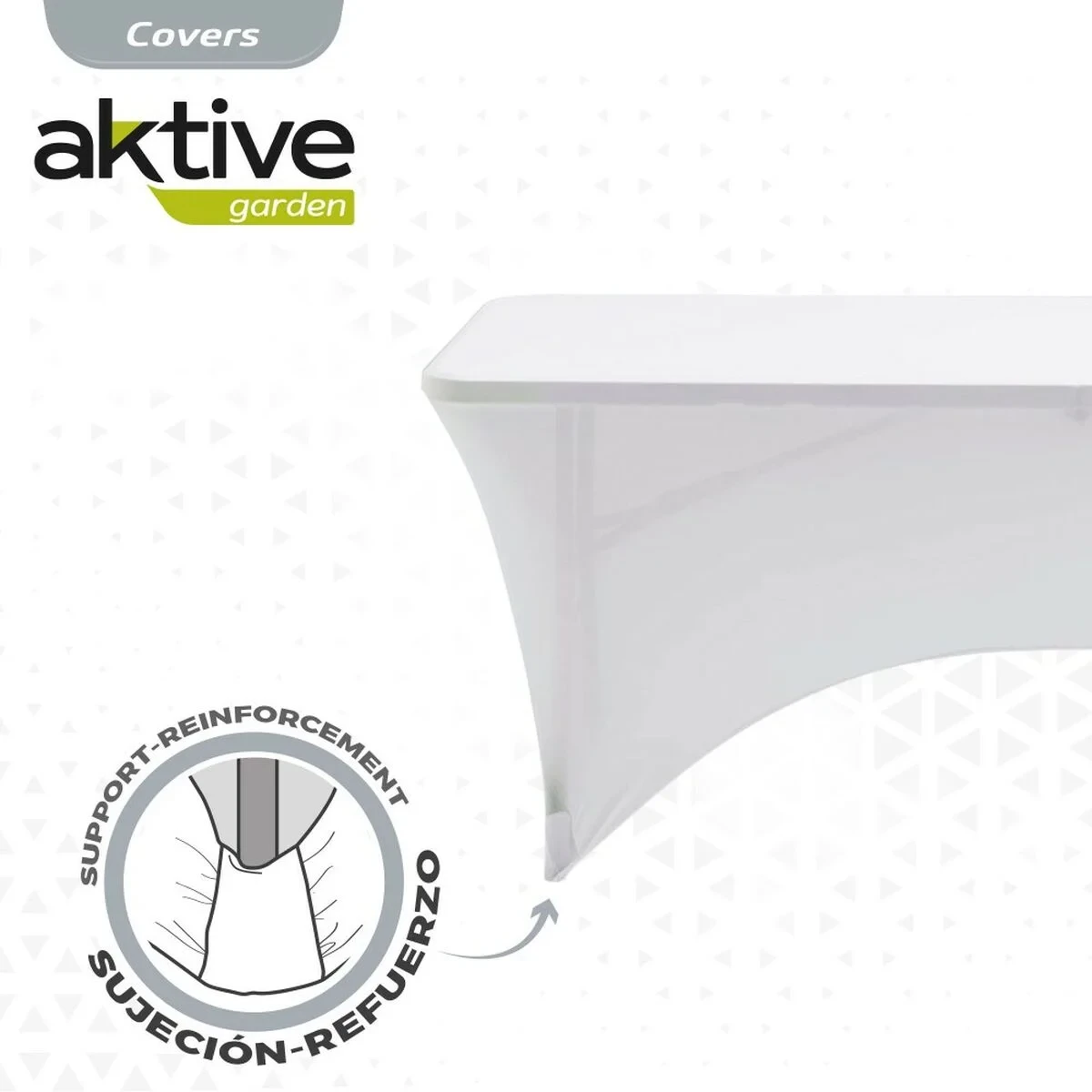 Funda Protectora Aktive Blanco 183 x 76 x 76 cm Mesa Accesorios Vehículos Carretera (6 Unidades)