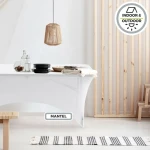 Funda Protectora Aktive Blanco 183 x 76 x 76 cm Mesa Accesorios Vehículos Carretera (6 Unidades)