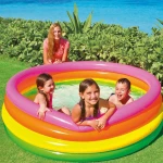 Piscina Hinchable para Niños Intex Sunset Aros 780 L 168 x 46 x 168 cm (6 Unidades)