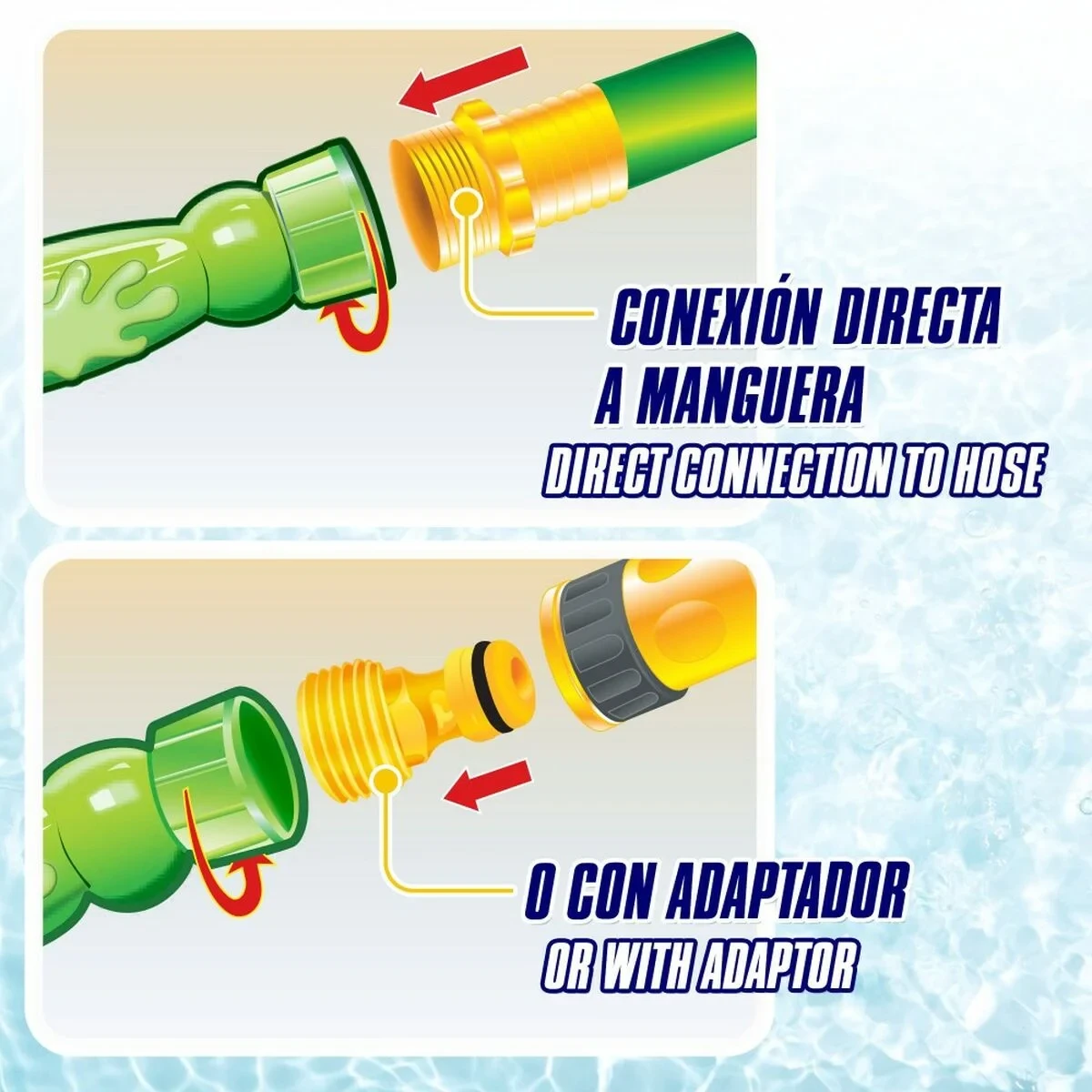 Comba para Saltar con Mangos Aspersor (6 Unidades)