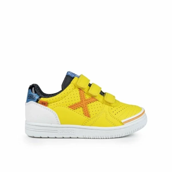 Zapatillas de Fútbol Sala para Niños Munich G-3 Kid Vco Profit 419 Amarillo