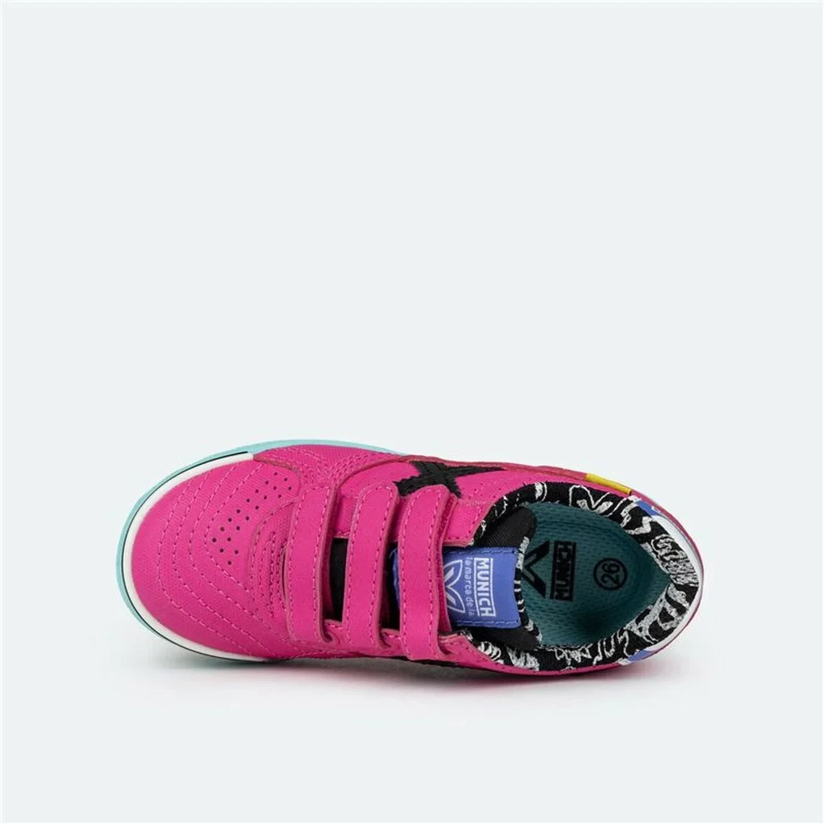 Zapatillas de Fútbol Sala para Niños Munich G-3 Kid Vco Profit Rosa oscuro