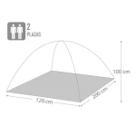 Tienda de Campaña Aktive 2 personas 120 x 100 x 200 cm (6 Unidades)