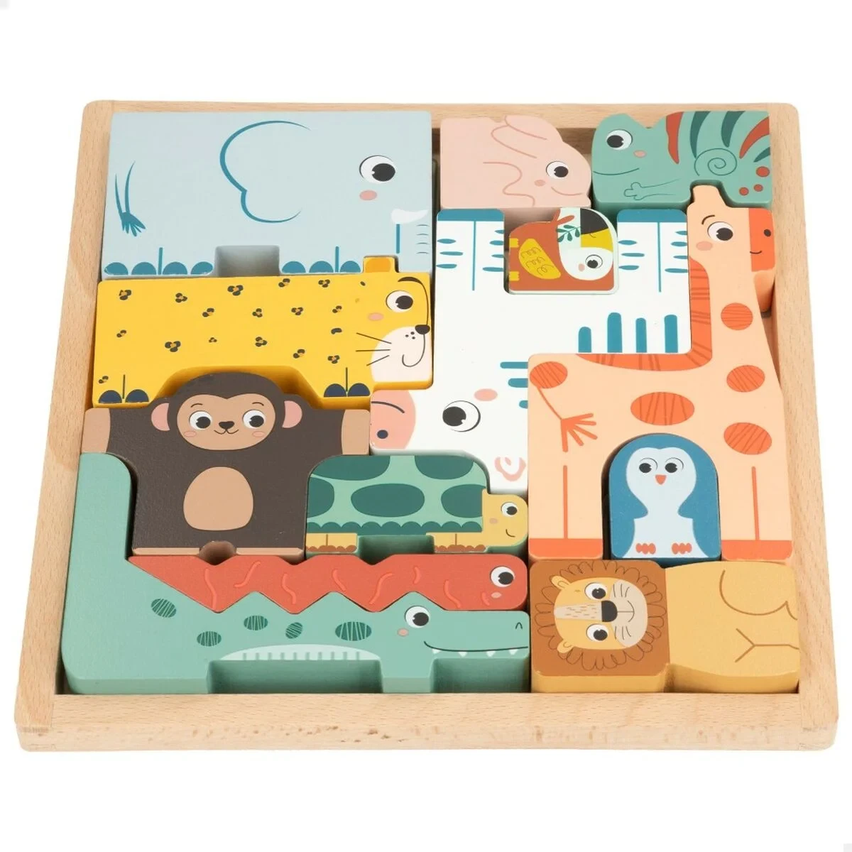 Puzzle Infantil de Madera Woomax (6 Unidades)