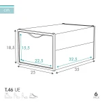 Caja apilable para zapatos Max Home Blanco 6 Unidades Polipropileno ABS 25 x 18,5 x 35 cm