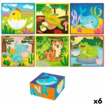 Puzzle 3D Lisciani Giochi 22 x 23 x 1 cm Animales 4 Piezas (6 Unidades)