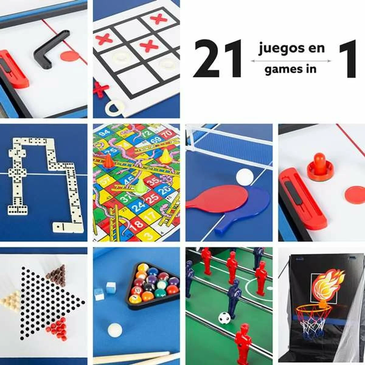 Mesa Multijuegos CB Games Plástico 124 x 81 x 60 cm