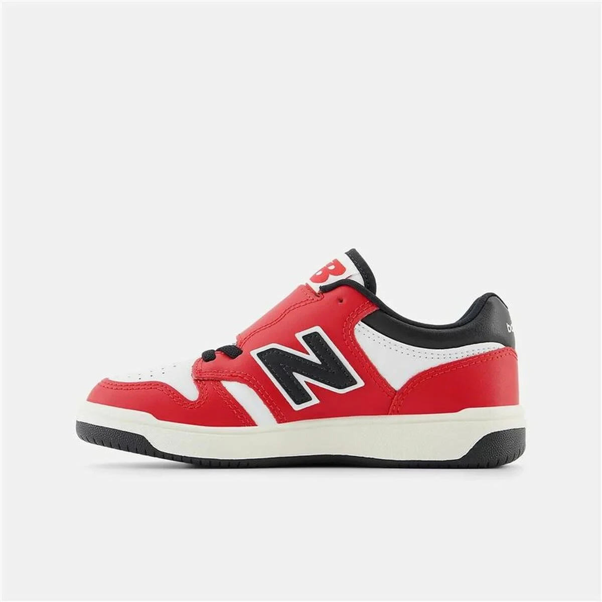 Zapatillas Deportivas Infantiles New Balance 480 HOOK LOOP Blanco Rojo Tomate