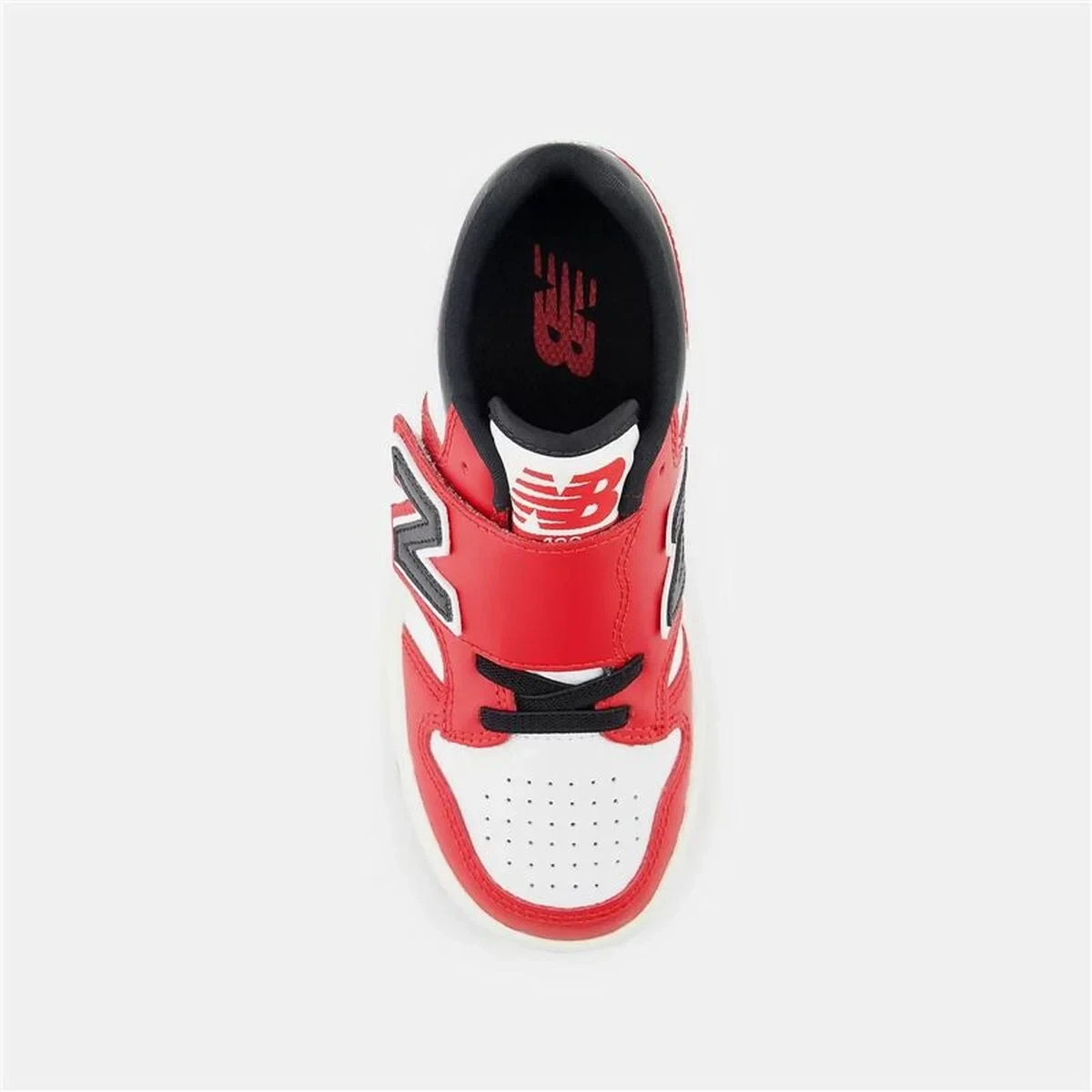 Zapatillas Deportivas Infantiles New Balance 480 HOOK LOOP Blanco Rojo Tomate